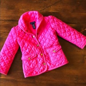Girls Quilted Ralph Lauren Jacket